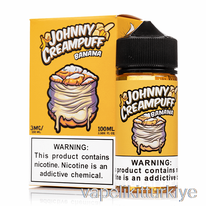 Vape Likit Banana - Johnny Creampuff - 100ml 3mg